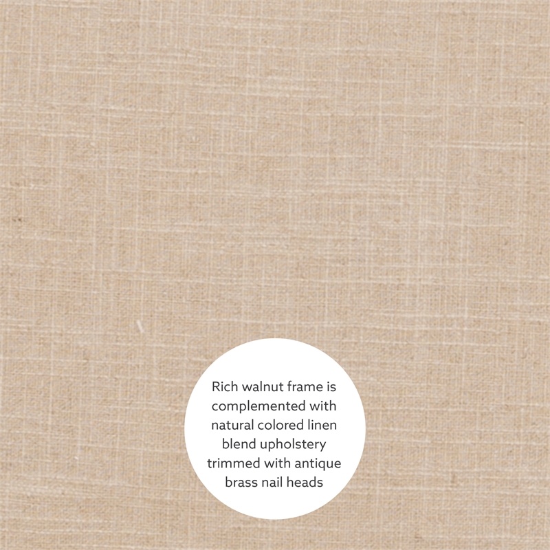 Linon Claridge Wood 3 Pce Bar Dining Set Natural Color Padded Seats in Walnut