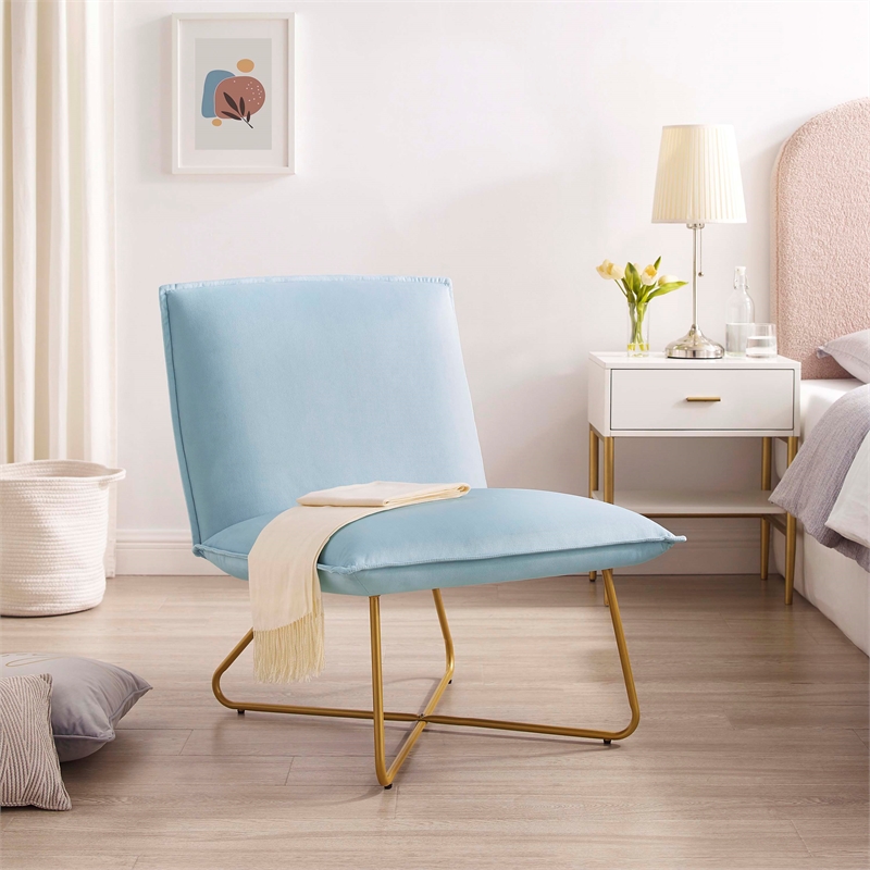 Pale blue best sale bedroom chair