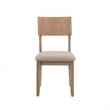 Linon Jordan Wood Set of Two Dining Chairs in Washed Gray