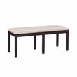 Linon Jordan Six Piece Upholstered Dining Set in Rustic Charcoal Gray Wood