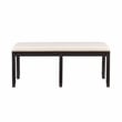 Linon Jordan Six Piece Upholstered Dining Set in Rustic Charcoal Gray Wood