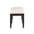 Linon Jordan Six Piece Upholstered Dining Set in Rustic Charcoal Gray Wood