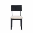Linon Jordan Six Piece Upholstered Dining Set in Rustic Charcoal Gray Wood