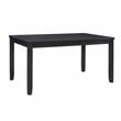Linon Jordan Six Piece Upholstered Dining Set in Rustic Charcoal Gray Wood