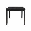 Linon Jordan Six Piece Upholstered Dining Set in Rustic Charcoal Gray Wood