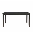 Linon Jordan Wood Dining Table in Dark Charcoal Gray