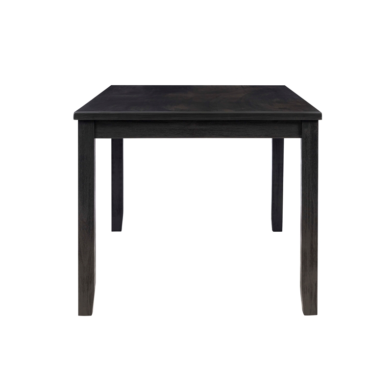 Linon Jordan Wood Dining Table in Dark Charcoal Gray