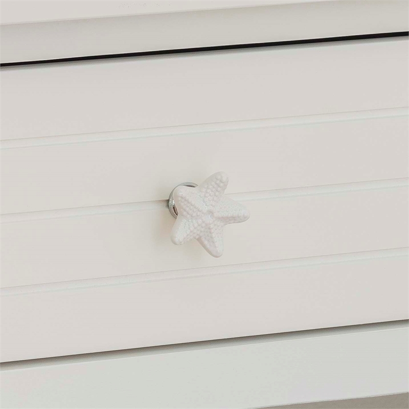 Linon Styers Wood End Table with Storage in White