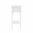 Linon Styers Wood End Table with Storage in White
