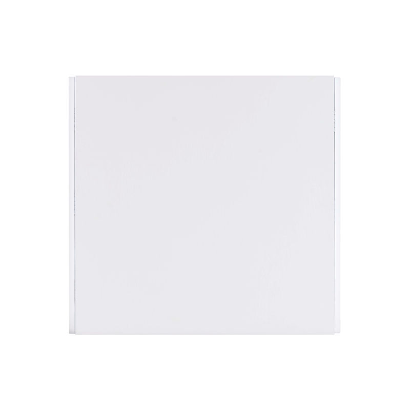 Linon Ervin Square Space Saving Drop Leaf Table in White Rubberwood