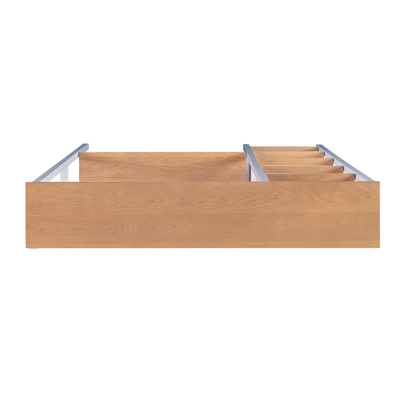 Linon Austin Sturdy Rustic Hall Tree 6 Wood Shelves 4 Hooks Metal Frame in White