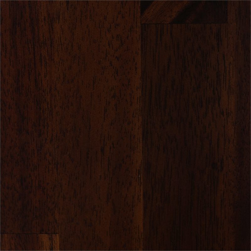 Linon Hale 5 Pce Dining Set Natural Fabric Chairs Glass Top in Espresso Wood