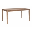 Linon Brit 7 Piece Wood Dining Set Crisscrossed Back Chairs in Natural Brown
