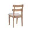 Linon Miles Six Piece Upholstered Dining Set with Bench in Natural Wood Finish