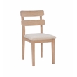 Linon Miles Seven Piece Upholstered Dining Set in Rustic Natural Wood Finish
