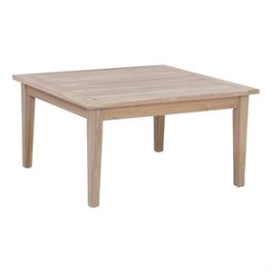 linon kori outdoor wood square coffee table in natural
