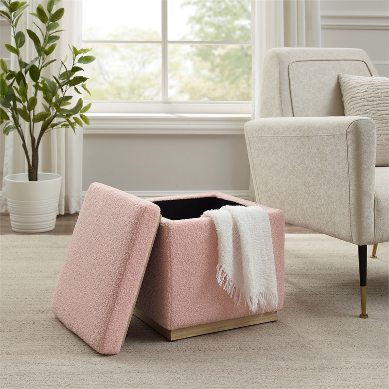 Pink best sale storage chair