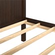 Linon Tilda Twin over Full Bunk Bed with Top Guard Rails in Walnut Wood