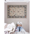 Linon Great Zero Leona Polyester 2'x3' Accent Rug in Ivory