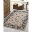Linon Great Zero Leona Polyester 3'x5' Accent Rug in Ivory