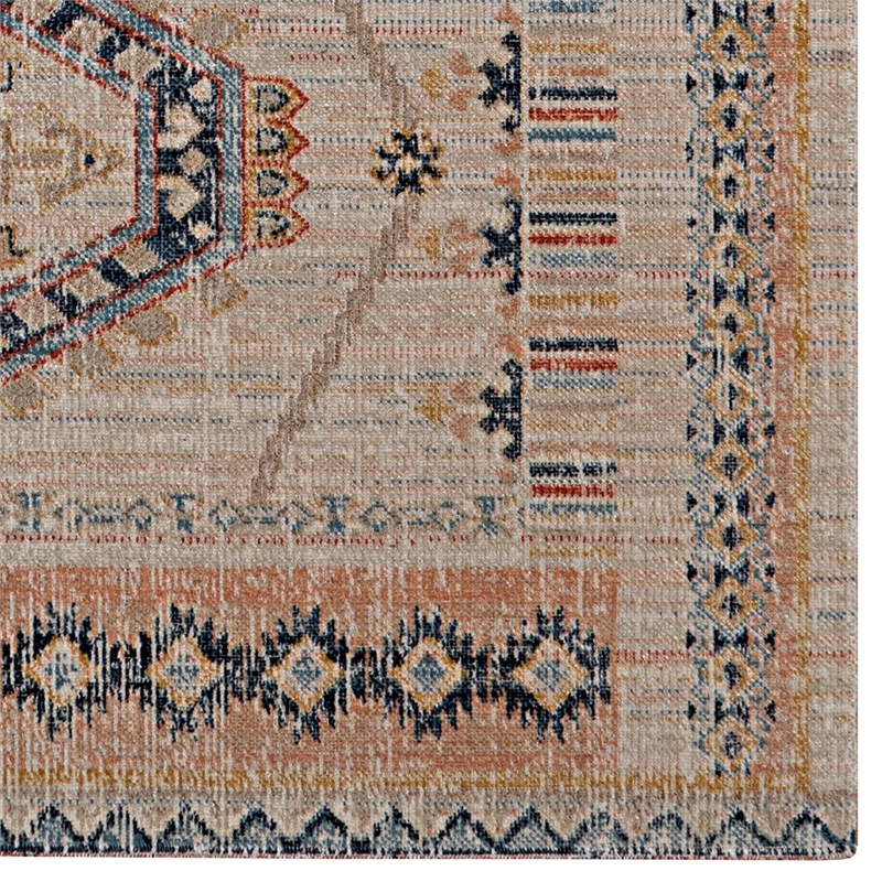 Linon Great Zero Lana Polyester 3'x5' Accent Rug in Ivory