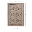 Linon Great Zero Lana Polyester 3'x5' Accent Rug in Ivory
