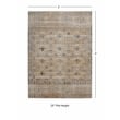 Linon Great Zero Leopold Polyester 2'x3' Accent Rug in Tan