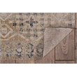 Linon Great Zero Leopold Polyester 8'x10' Area Rug in Tan