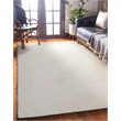 Linon Maven Faux Rabbit Polyester 5'x7' Area Rug in White