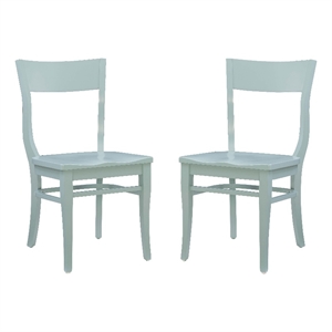linon tucker beechwood side chairs set of 2 in slate