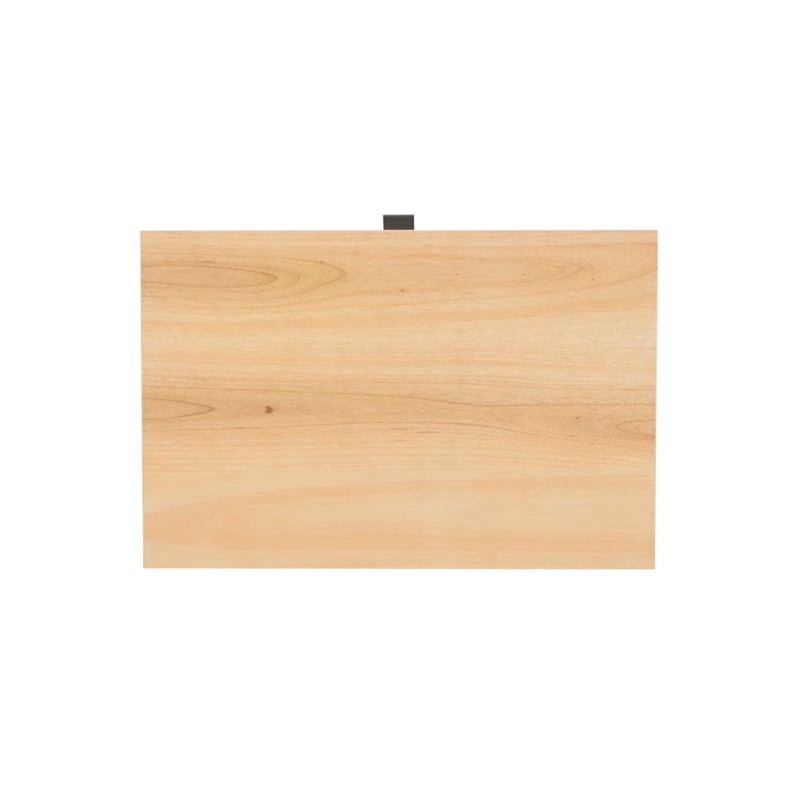 Linon Winnie 5 Drawer Chest with Cane Front Panels in Natural Rubberwood