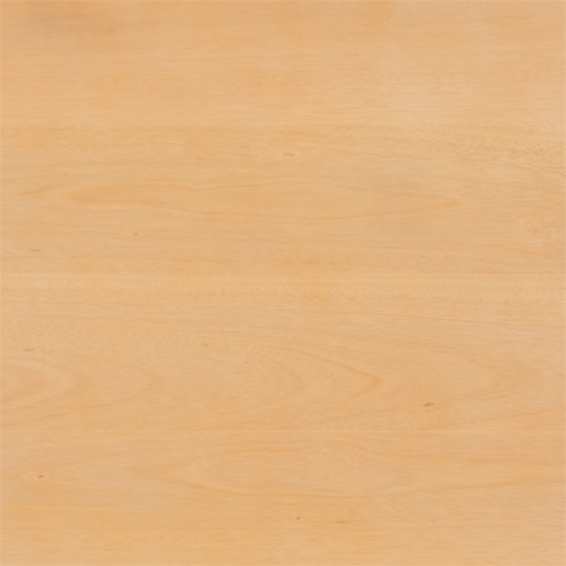 Linon Winnie Rubberwood Nightstand 2 Drawers Cane Front Panels in Natural Finish