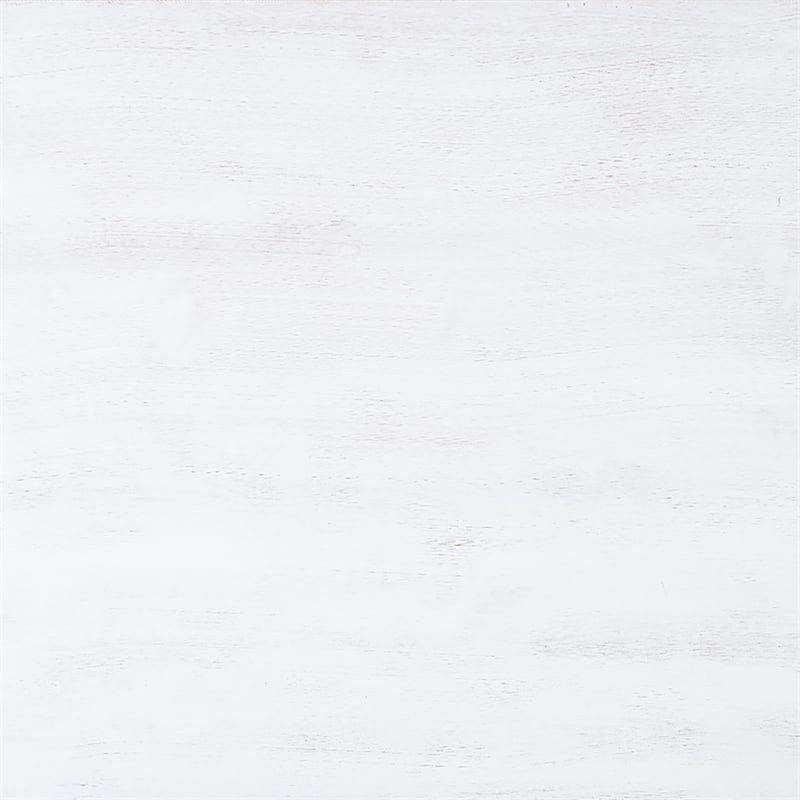 Linon Larson Pine Wood Dining Table in Distressed White