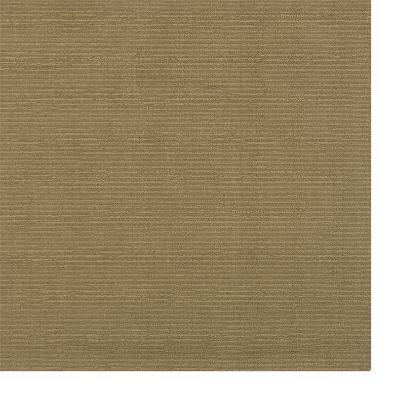 Linon Classic Stripe Wool 8'x11' Area Rug in Cedar Green