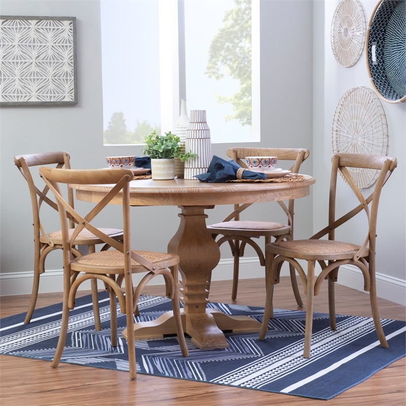 Pine kitchen table discount and 4 chairs