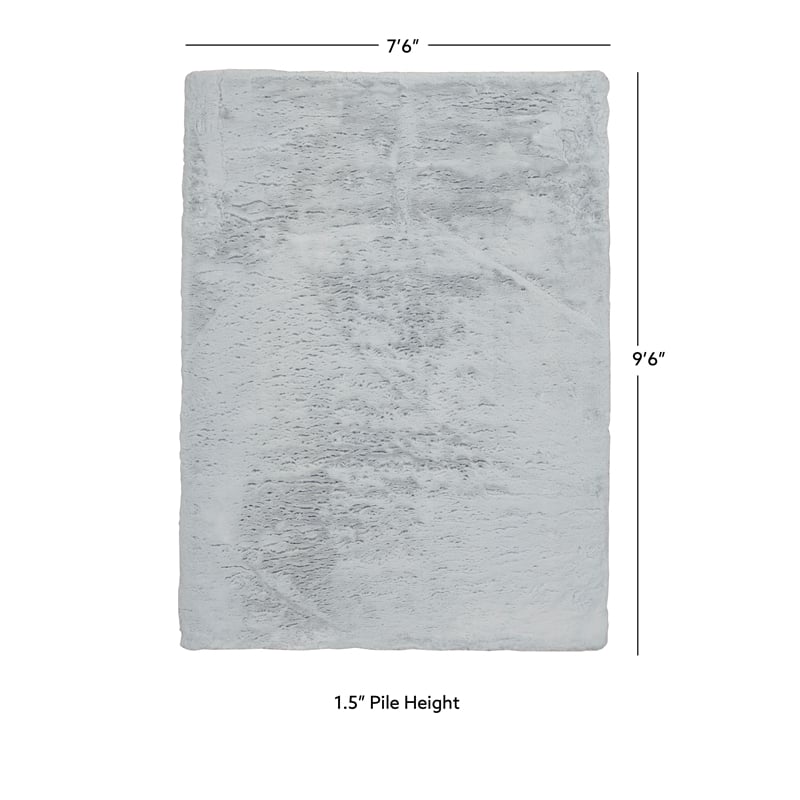 Linon Maven Faux Rabbit 7'6