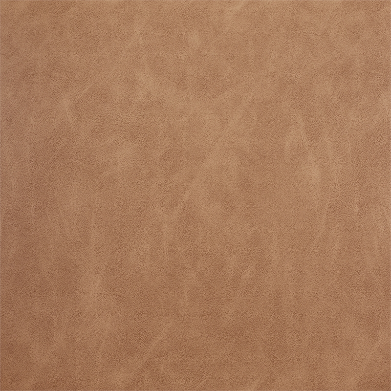 Linon Hale Wood and Glass 5 Piece Faux Leather Dining Set in Tan/Espresso