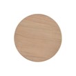 Linon Tara Round Spindle Side Table in Natural Finished Rubberwood