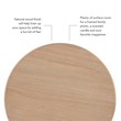 Linon Tara Round Spindle Side Table in Natural Finished Rubberwood