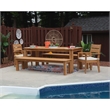 Linon Barlow Teak Outdoor Dining Table 80