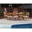 Linon Barlow Teak Outdoor Dining Table 80