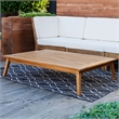 Linon Farrah Outdoor Teak Wood Coffee Table 12.4