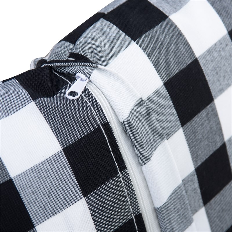 Linon 5 Piece Polyester Cushion/Pillow Set for Troyin Nook in Black