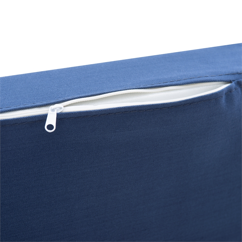 Linon 5 Piece Polyester Cushion/Pillow Set for Troyin Nook in Navy