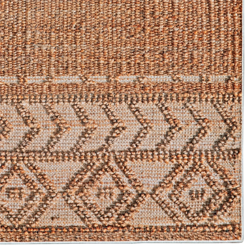 Linon Marion Lansing Polyester 2' x 3' Accent Rug in Cream