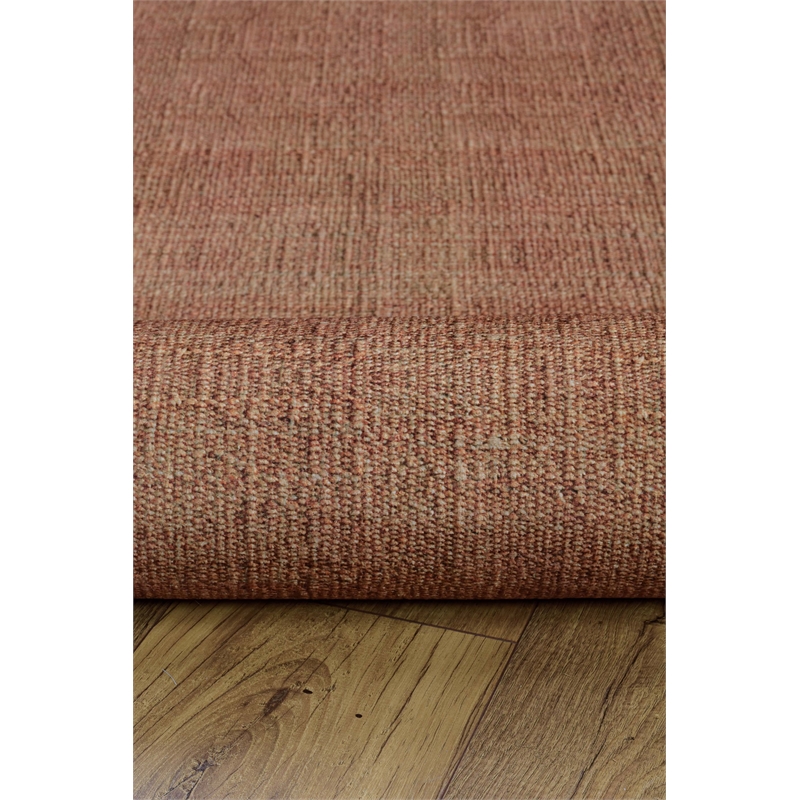 Linon Marion Lansing Polyester 2' x 10' Runner Rug in Cream