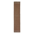 Linon Marion Lansing Polyester 2' x 10' Runner Rug in Cream