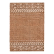 Linon Marion Lansing Polyester 3' x 5' Accent Rug in Cream