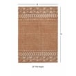 Linon Marion Lansing Polyester 8' x 10' Area Rug in Cream
