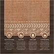 Linon Marion Lansing Polyester 8' x 10' Area Rug in Cream